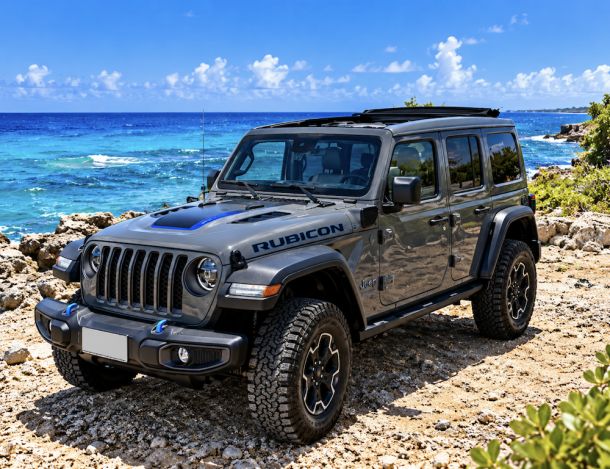Jeep Wrangler Cabrio met elektrisch Sunroof Unlimited 4xe 380 Rubicon 
